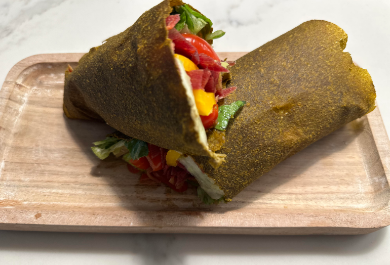 Tomato, Kale, and Carrot Wrap